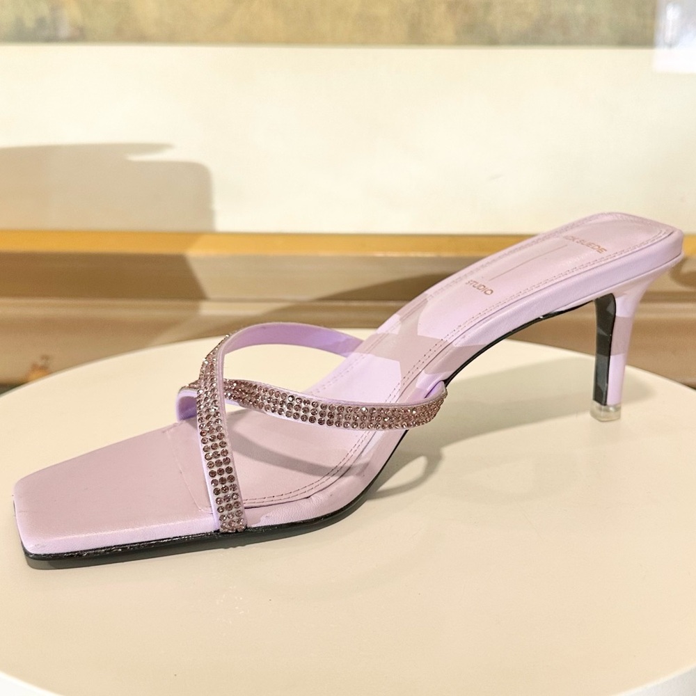 🌸BLACK SUEDE STUDIO🌸 Ari Lavender Crystals Sandals Size: 36.5 - Picture 5 of 10